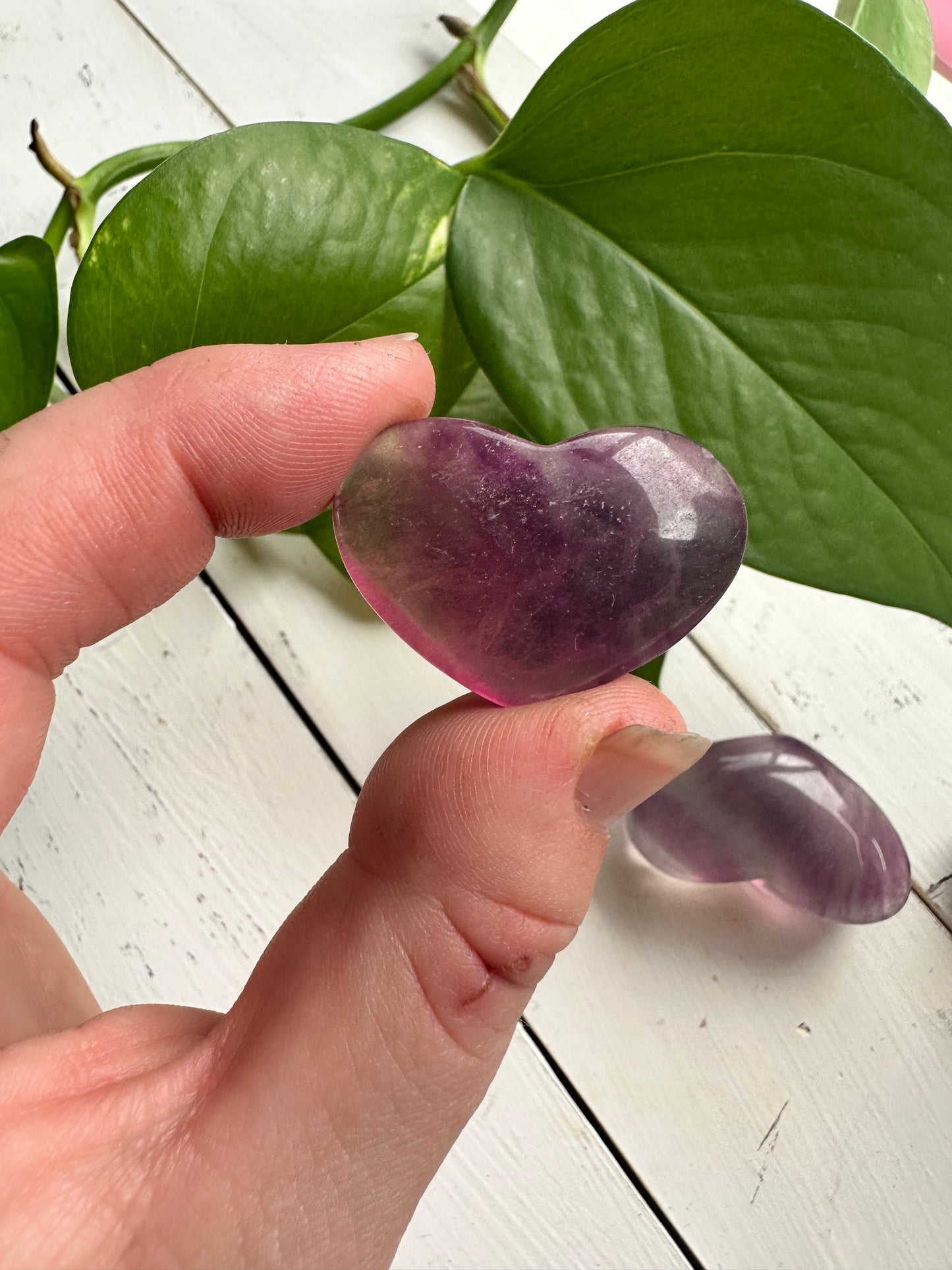 Candy Fluorite Hearts -