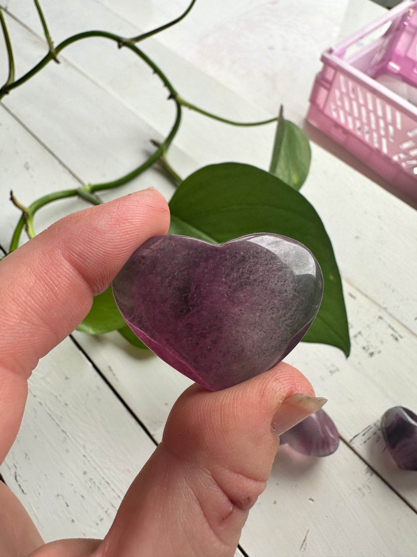 Candy Fluorite Hearts -