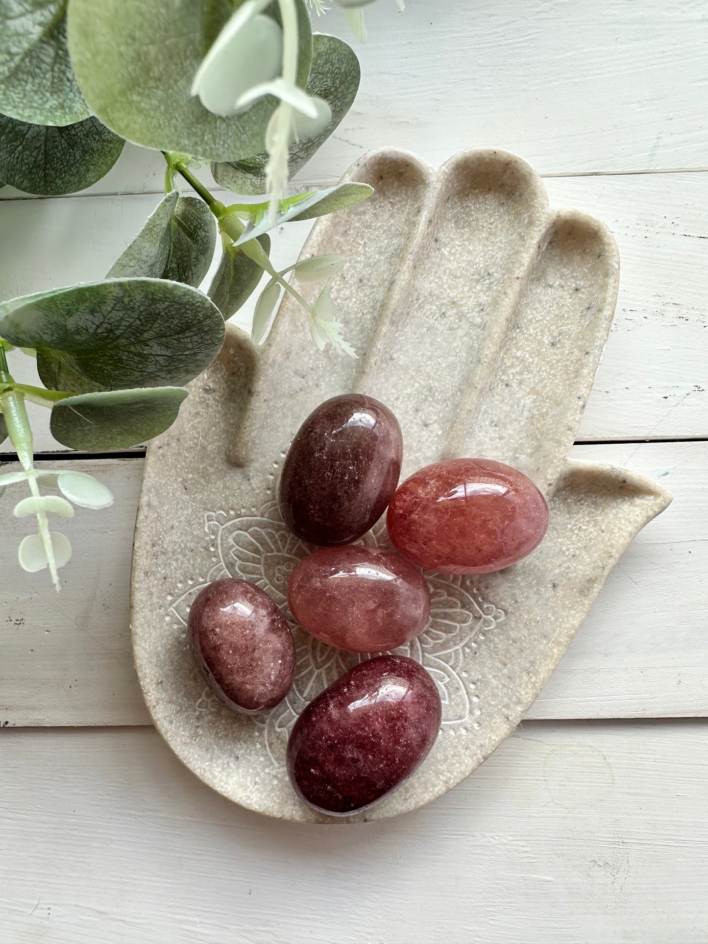 Strawberry Quartz Tumble ~ Enhancing Nurturing Love ~ Transformation ~ Embrace!