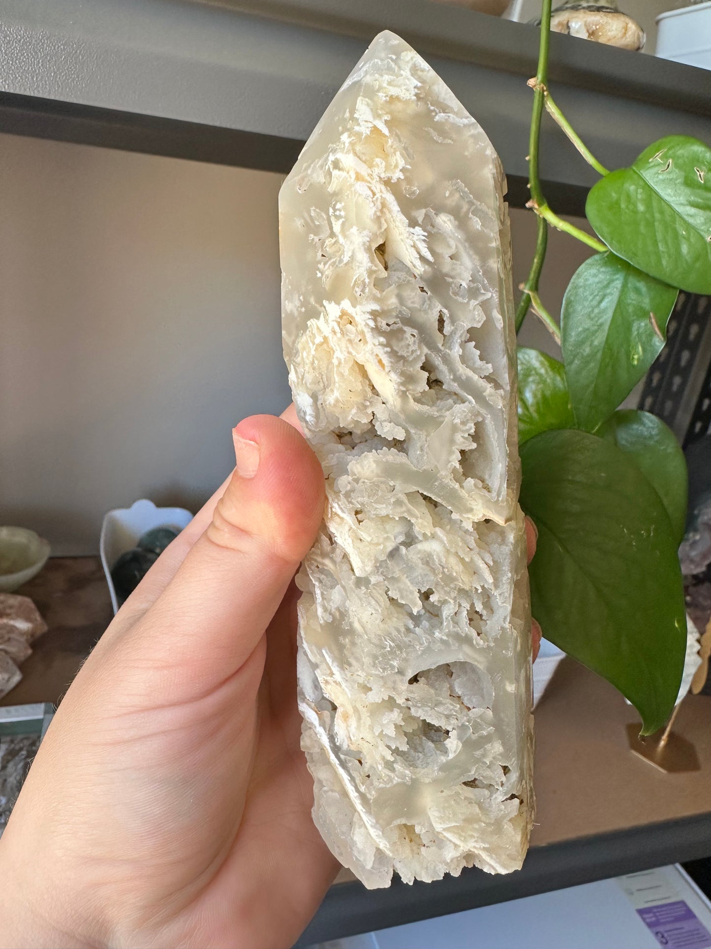 Indonesian Flower Agate Statement Tower