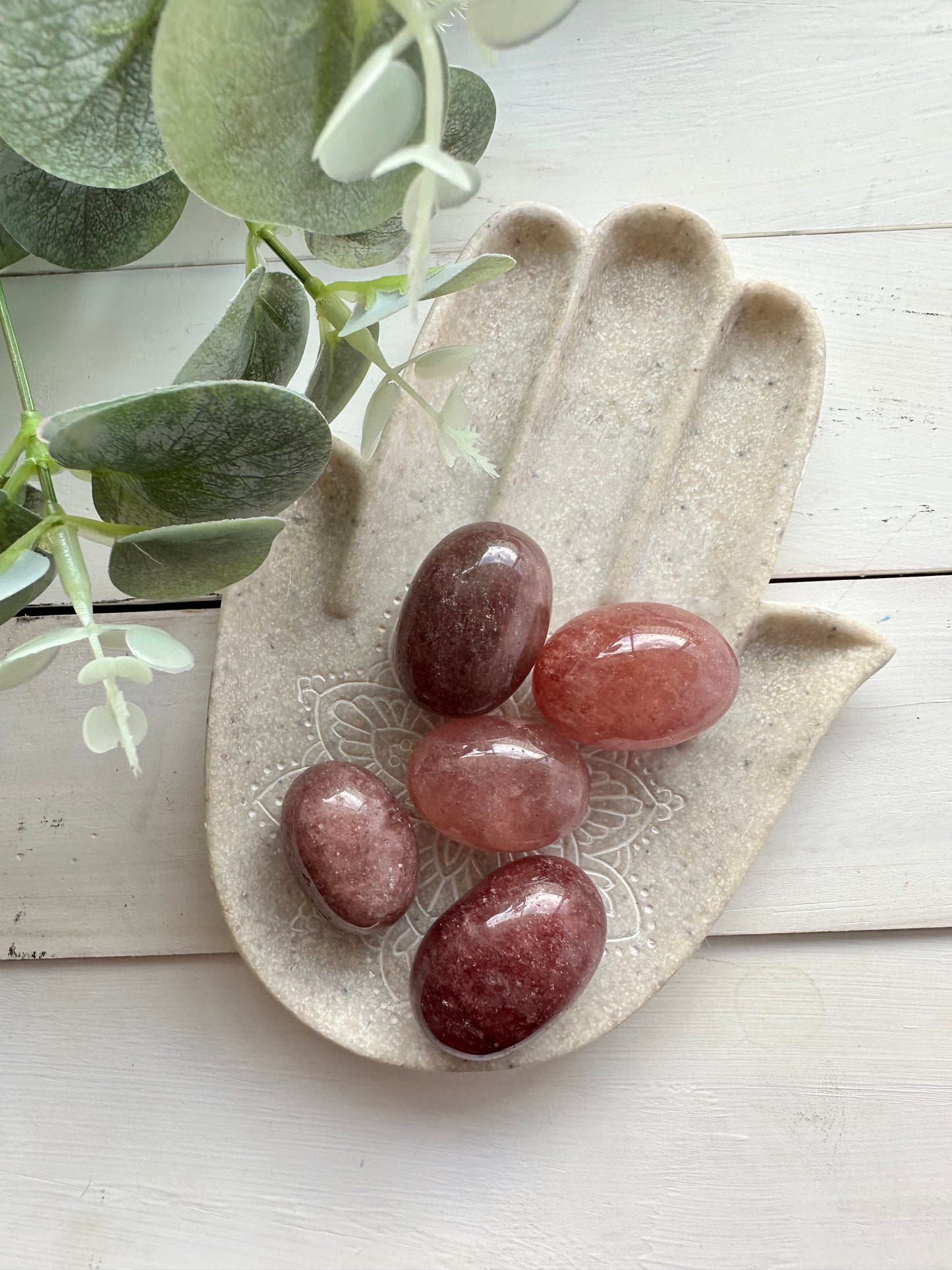 Strawberry Quartz Tumble ~ Enhancing Nurturing Love ~ Transformation ~ Embrace!