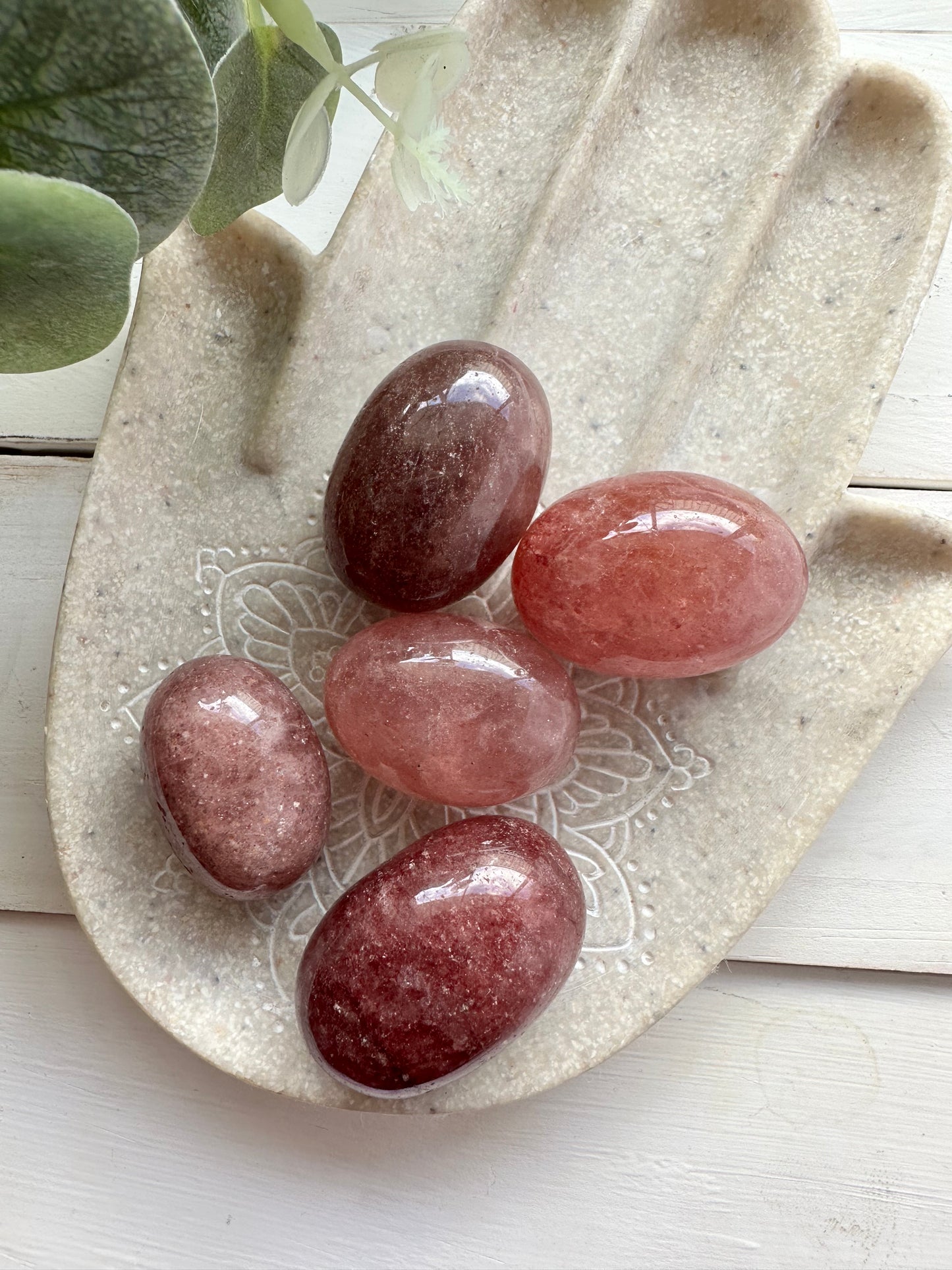 Strawberry Quartz Tumble ~ Enhancing Nurturing Love ~ Transformation ~ Embrace!