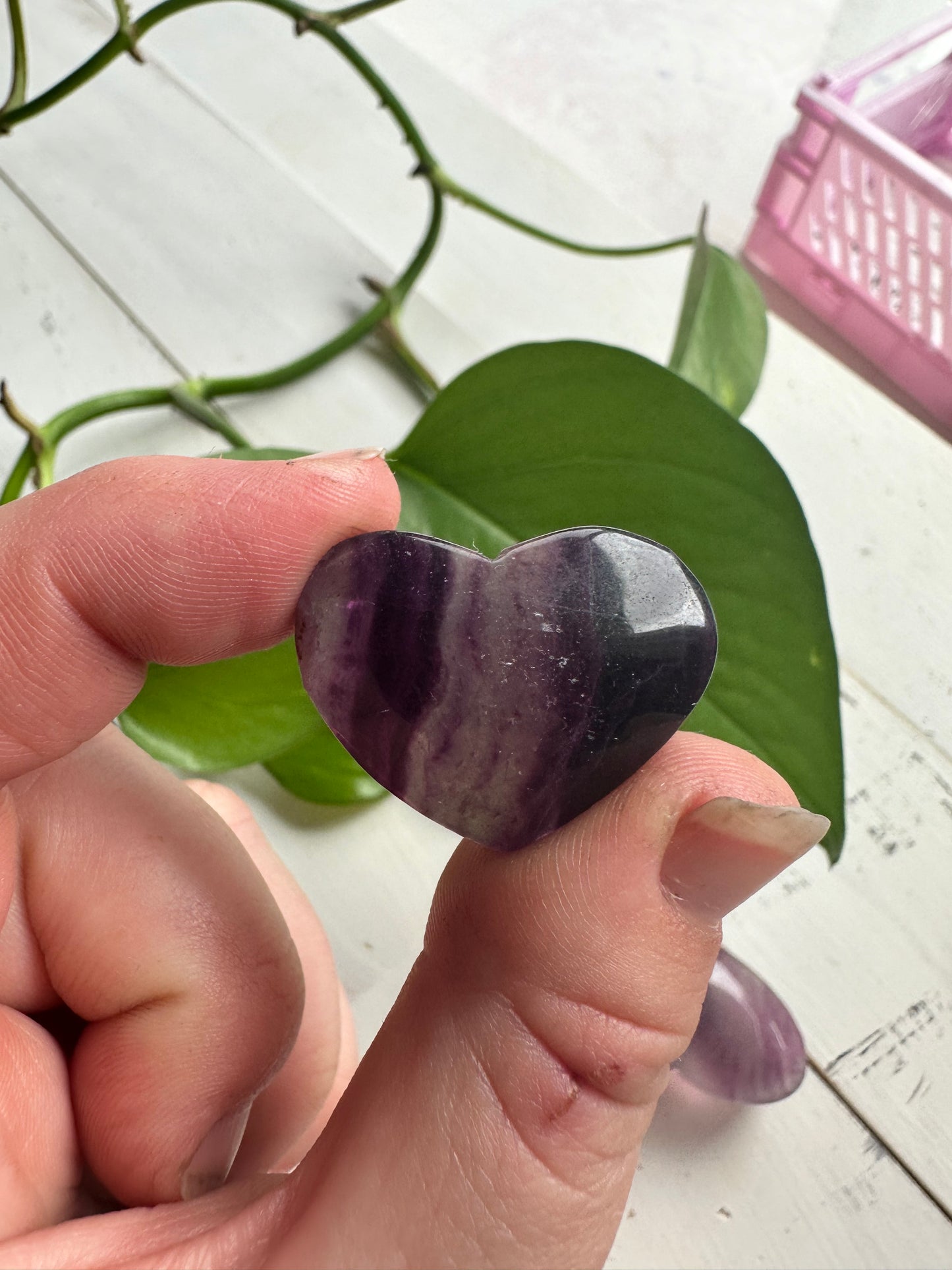 Candy Fluorite Hearts -